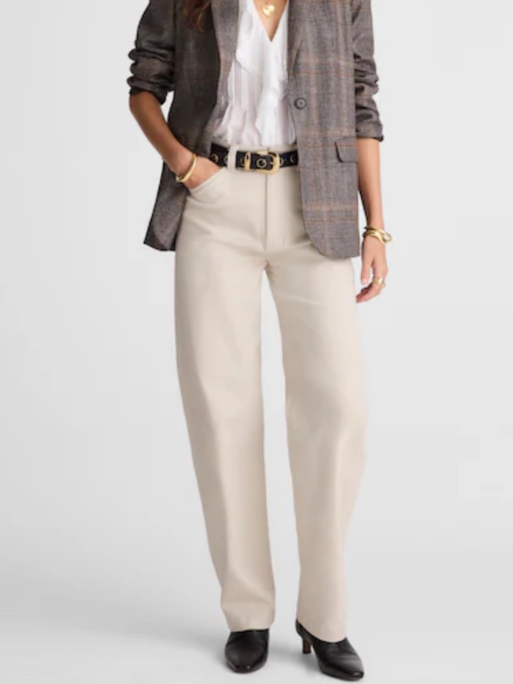 NWT Madewell The Balloon Pant: Exaggerated Barrel Leg, Size 27